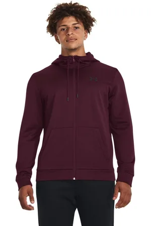 Under Armour Fleece Sweatshirt Met Volledige Rits Paars XL Man
