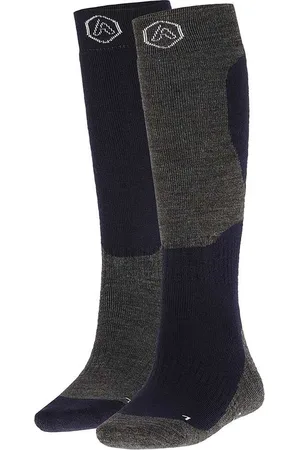 Apollo Skisokken Unisex - Blue Design - 2-Pak