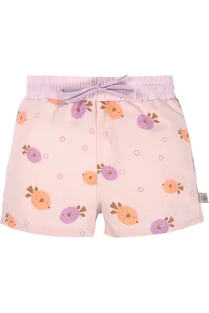 LÄSSIG Zwemshort meisje - Fish light pink - maat 74/80