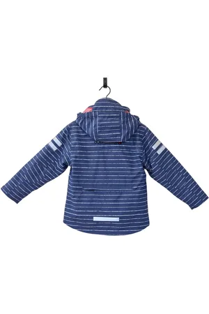 Ducksday Vierseizoensjas met uitritsbare sherpa fleece jas - regenjas- waterdicht - 3 in 1 regenjas - unisex - Finn - maat 134/140 - 10 jaar