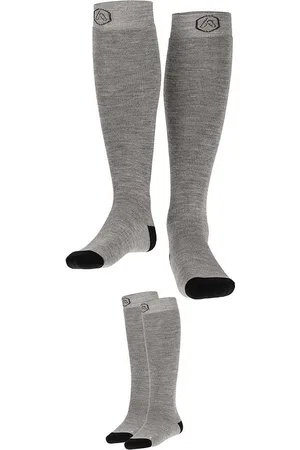Apollo (Sports) - Skisokken kind - Plain - Unisex - - 35/38 - 2-Pack