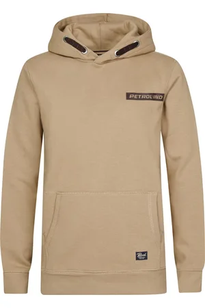 Petrol Industries Jongens Logo-print Hoodie Akutan - Bruin