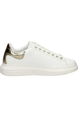 Guess Vibo Dames Sneakers Laag - White Gold