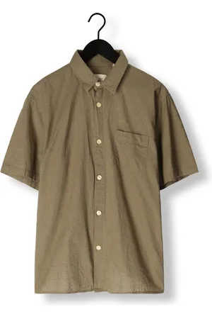 Foret Serene Linen Ss Shirt Overhemden Heren -