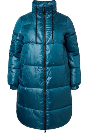 Zizzi MLAKE, L/S, COAT Dames Jas - Green