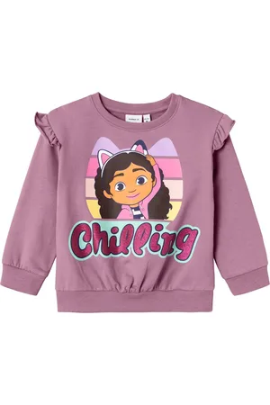 NAME IT NMFSANNE GABBY NREG SWEAT BRU SKY Meisjes Trui