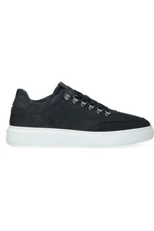 Manfield Heren - Navy nubuck sneakers