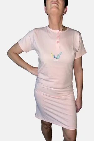 Cocodream Dames licht roze nachthemd