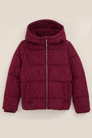 WE Fashion Meisjes gewatteerde jas met dessin