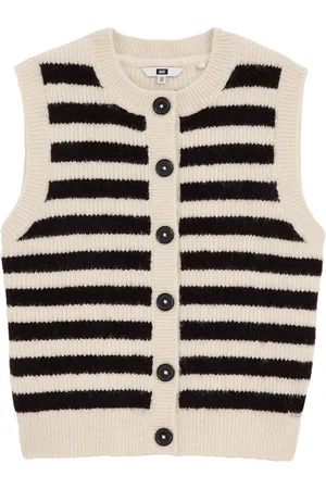 WE Fashion Meisjes gebreid gilet met dessin