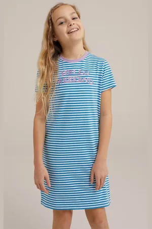 WE Fashion Meisjes nachthemd met dessin