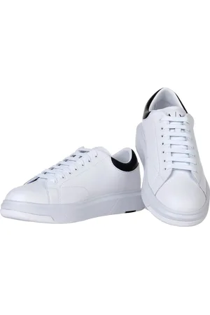 Armani Exchange Leren Sportsneakers Met Rubberen Zool