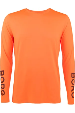Björn Borg Heren performance O-hals longsleeve shirt logo neon