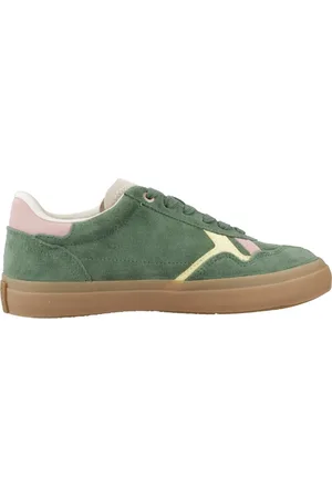 Pepe Jeans Travis Retro Schoenen Groen EU 39 Vrouw
