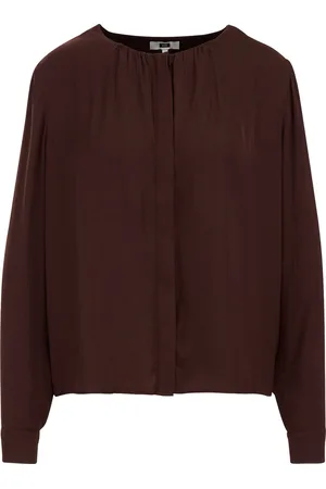 WE Fashion Dames blouse met satijnen look