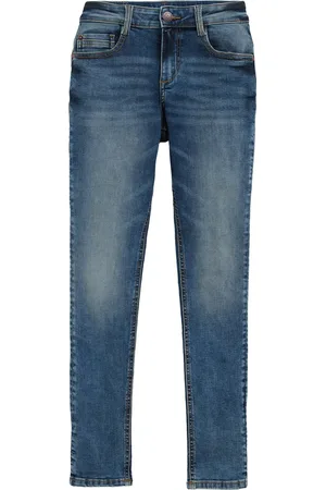 WE Fashion Jongens skinny fit jeans met stretch