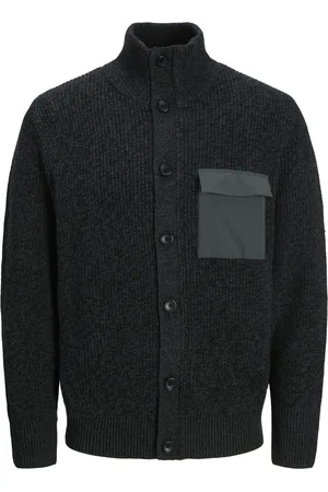 JACK & JONES Vest Jcomace Knit Cardigan Smu 12270984 Urban Chic/w. Black Mannen