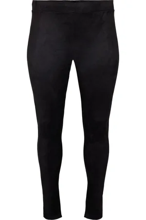 Zizzi VJULE, FAKE SUEDE, LEGGINGS Dames Legging - Black