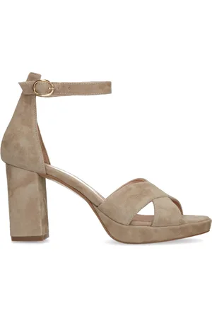 Manfield Dames - suède sandalen met hak