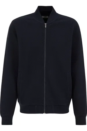 WE Fashion Heren bomberjack met structuur