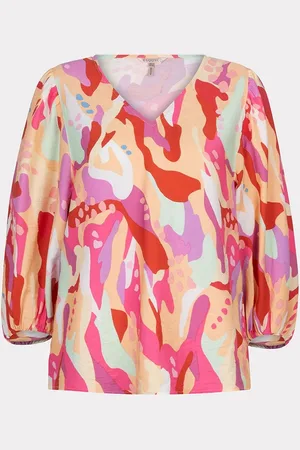 Esqualo Blouse V-neck Heat Wave