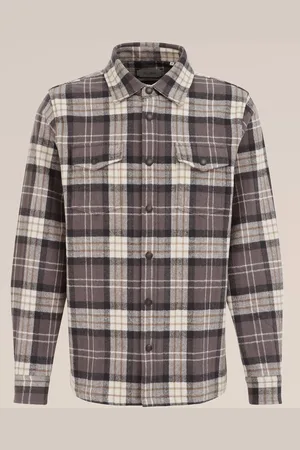 Van gils Heren geruit overshirt van katoen