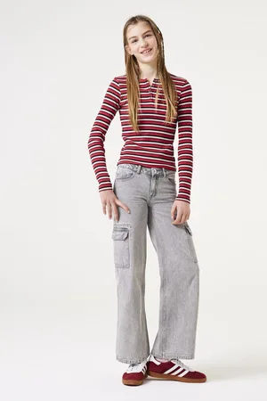 Garcia Meisjes T-shirt Rood Long mouw