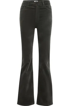 WE Fashion Dames velvet flared broek