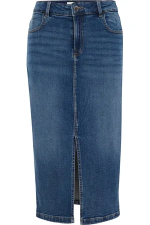 WE Fashion Dames high rise denim rok