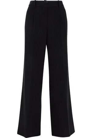 WE Fashion Dames wide leg pantalon van wolmix