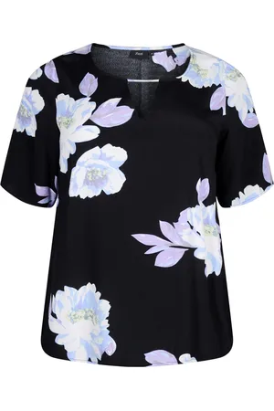 Zizzi VBELLA S/S BLOUSE Dames Blouse - Black