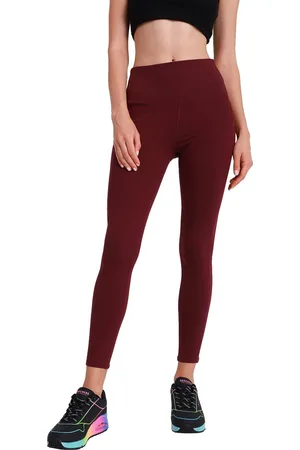 Skechers Go Walk High Waisted Legging W03LG30B-PUR, Vrouwen, , Leggings, maat: L