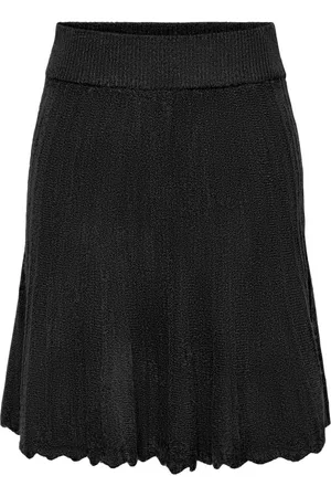 JDY Jacqueline de Yong Rok letty Hw Skirt Knt 15343158 Black Dames