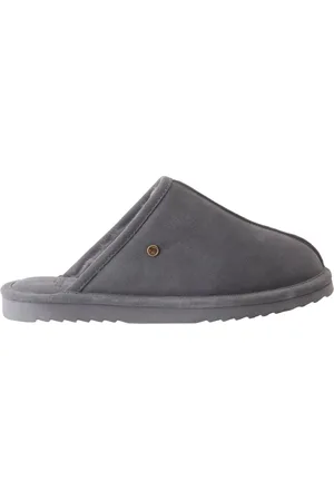 Warmbat Barron Pantoffel - Heren wollen pantoffel - Charcoal