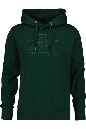 GANT Tonal Hoodie Groen M Man