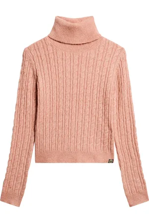 Superdry FITTED CABLE ROLL NECK JUMPER Dames Trui