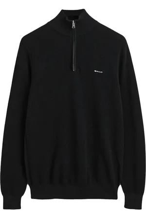 GANT Pique Half Zip Sweater Heren