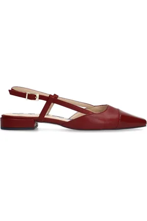 Sacha Dames - Rode leren slingbacks