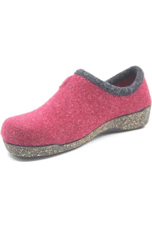 Fischer 205620 325, kleurige dames sloffen met klittenband sluiting