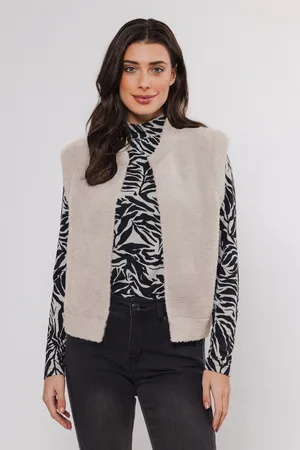 Rino & Pelle Rino&Pelle dames gilet - Elona waistcoat - beige