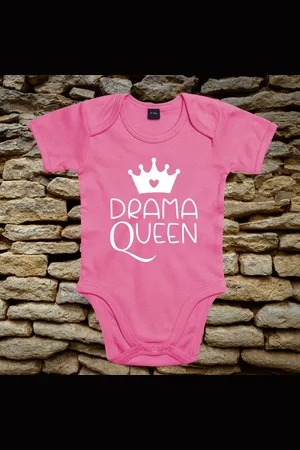 Babybugz Rompertje - Baby rompertje met tekst: Drama Queen - Organic katoen