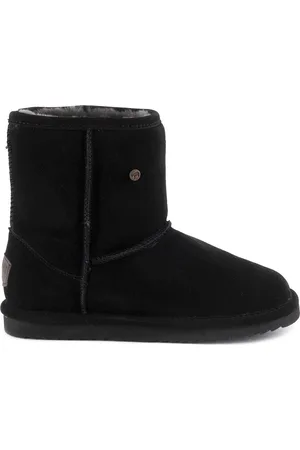 Warmbat Kangaroo Women Suede - Zwarte Laarzen-40