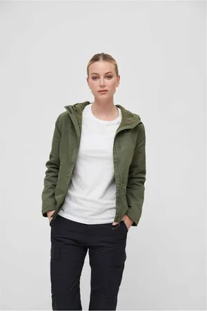 Brandit Ladies Windbreaker Frontzip Windbreaker olijf XL Polyester - Basics