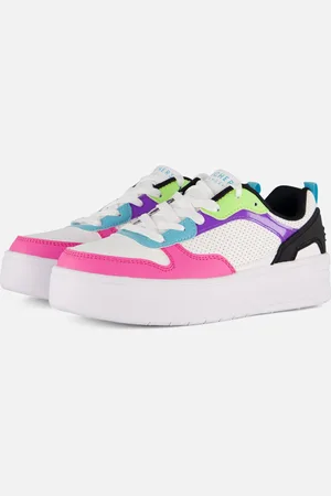 Skechers Court High - Classic Crush Unisex Sneakers - /Zwart/Multicolour