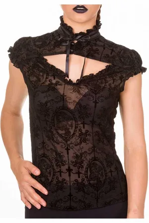 Banned Retro Blouse -L- Looking out Kant