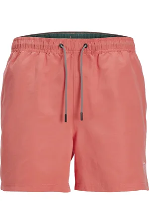 JACK & JONES Fiji Swim Solid regular fit - heren zwembroek - koraal -roze