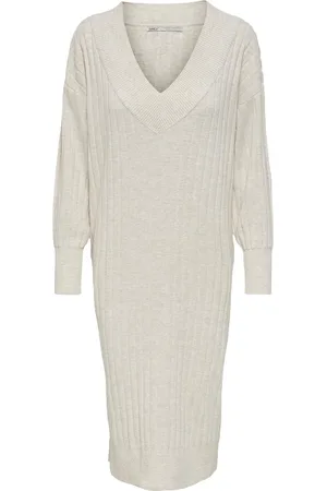 ONLY ONLNEW TESSA L/S MIDI V DRESS KNT NOOS Dames Jurk