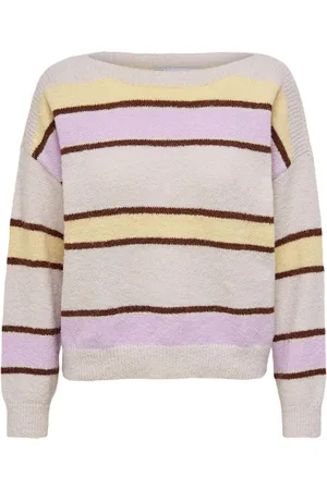 ONLY ONLMUSSA LIFE L/S PULLOVER CC KNT - Pumice Stone/W