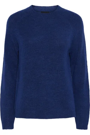 Pieces® Trui Pcjuliana Ls O-neck Knit Noos Bc 17126277 Bellwether Blue Dames