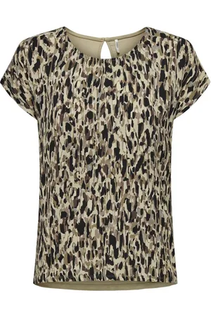 ONLY T-shirt Onlvigga S/s Aop Top Box Jrs 15317118 Trench Coat/hills Grap Dames